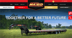 Desktop Screenshot of maxxdtrailers.com